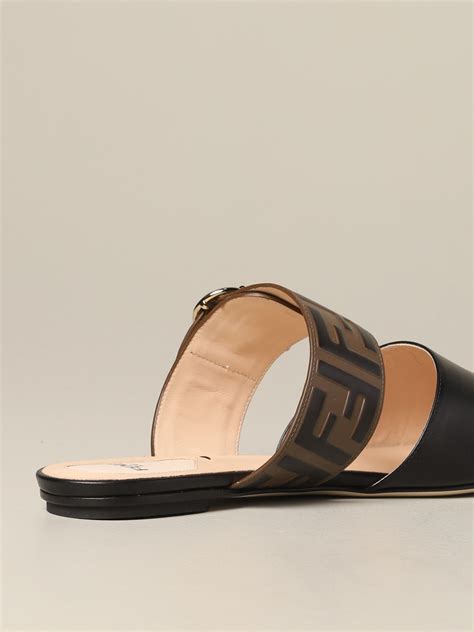 fendi satin sandals|Fendi sandals flat woman.